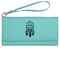 Dreamcatcher Ladies Wallet - Leather - Teal - Front View