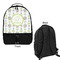 Dreamcatcher Large Backpack - Black - Front & Back View