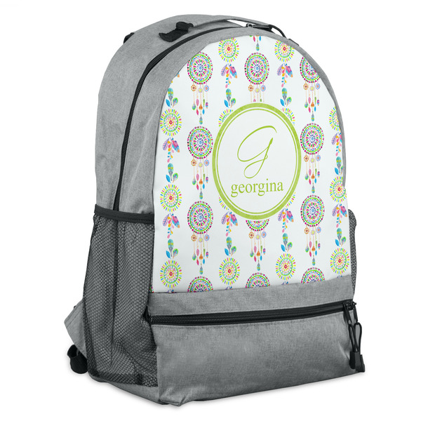 Custom Dreamcatcher Backpack - Grey (Personalized)