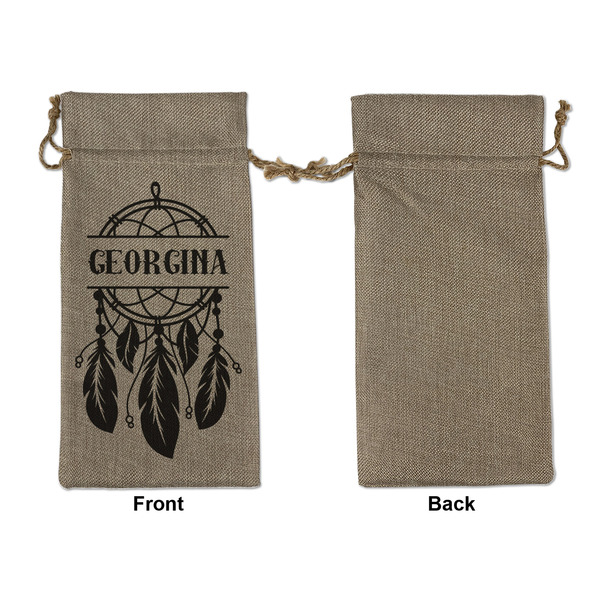 Dreamcatcher Large Burlap Gift Bags - Front Approval