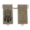 Dreamcatcher Large Burlap Gift Bag - Front & Back (Personalized)