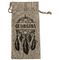 Dreamcatcher Large Burlap Gift Bag - Front (Personalized)