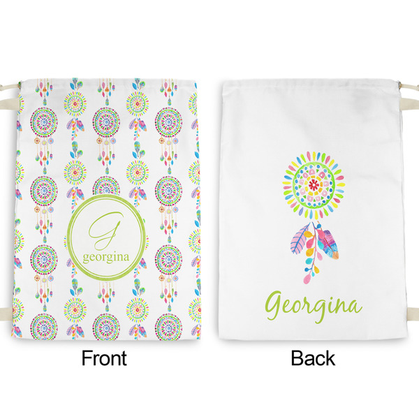 Dreamcatcher Large Laundry Bag - Front & Back View