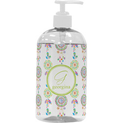 Dreamcatcher Plastic Soap / Lotion Dispenser (16 oz - Large - White) (Personalized)