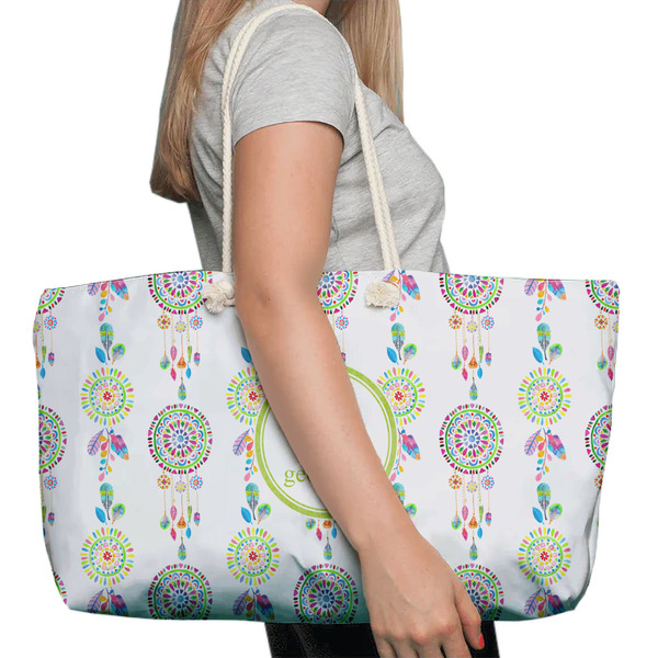 Dreamcatcher Large Rope Tote Bag - In Context View