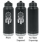 Dreamcatcher Laser Engraved Water Bottles - 2 Styles - Front & Back View