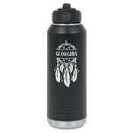 Dreamcatcher Water Bottles - Laser Engraved - Front & Back (Personalized)
