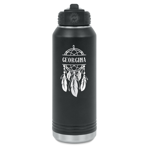 Custom Dreamcatcher Water Bottles - Laser Engraved - Front & Back (Personalized)