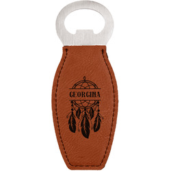 Dreamcatcher Leatherette Bottle Opener - Double Sided (Personalized)