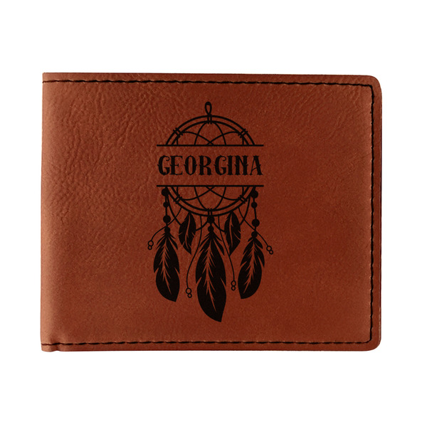 Custom Dreamcatcher Leatherette Bifold Wallet (Personalized)