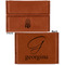 Dreamcatcher Leather Business Card Holder - Front Back