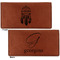 Dreamcatcher Leather Checkbook Holder Front and Back