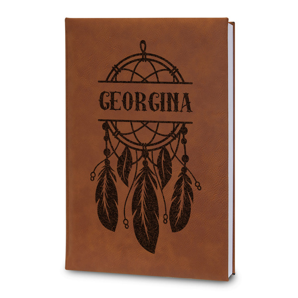 Custom Dreamcatcher Leatherette Journal - Large - Double Sided (Personalized)