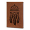 Dreamcatcher Leatherette Journals - Large - Double Sided - Angled View