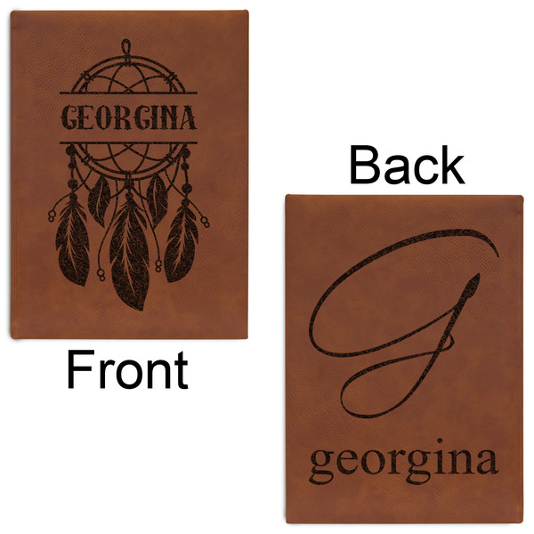 Dreamcatcher Leatherette Sketchbooks - Large - Double Sided - Front & Back View