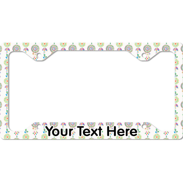 Custom Dreamcatcher License Plate Frame - Style C (Personalized)