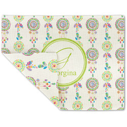 Dreamcatcher Double-Sided Linen Placemat - Single w/ Name and Initial
