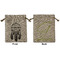 Dreamcatcher Medium Burlap Gift Bag - Front & Back (Personalized)