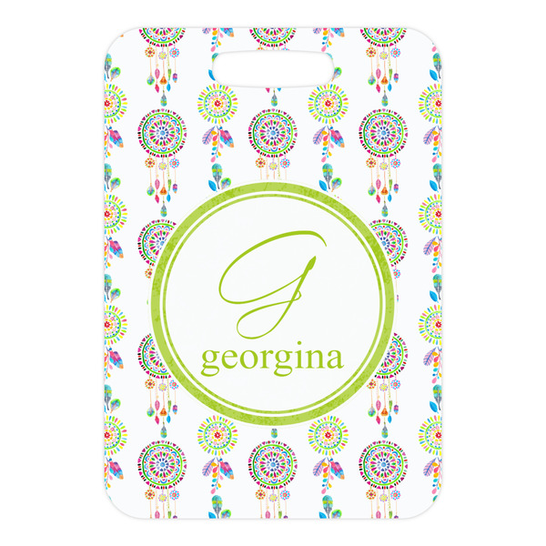 Dreamcatcher Metal Luggage Tag - Front Without Strap