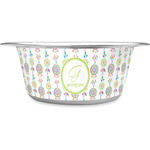 Dreamcatcher Stainless Steel Dog Bowl - Large (Personalized)