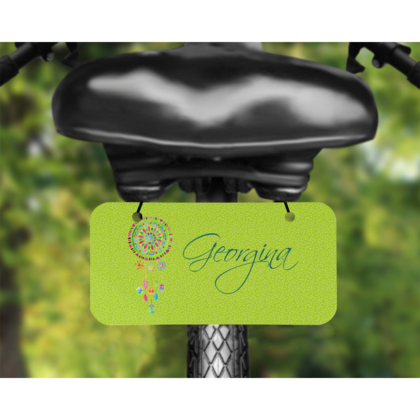 Dreamcatcher Mini License Plate on Bicycle - LIFESTYLE Two holes
