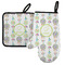 Dreamcatcher Left Oven Mitt & Pot Holder Set w/ Name and Initial