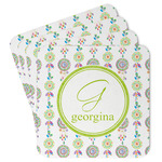 Dreamcatcher Paper Coasters w/ Name and Initial