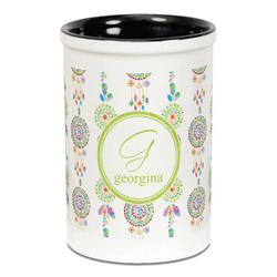 Dreamcatcher Ceramic Pencil Holders - Black