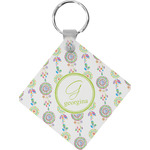 Dreamcatcher Diamond Plastic Keychain w/ Name and Initial