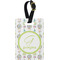 Dreamcatcher Plastic Luggage Tag - Rectangular w/ Name and Initial