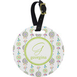 Dreamcatcher Plastic Luggage Tag - Round (Personalized)