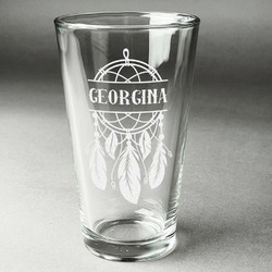 Dreamcatcher Pint Glass - Engraved (Single) (Personalized)