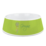 Dreamcatcher Plastic Dog Bowl - Medium (Personalized)