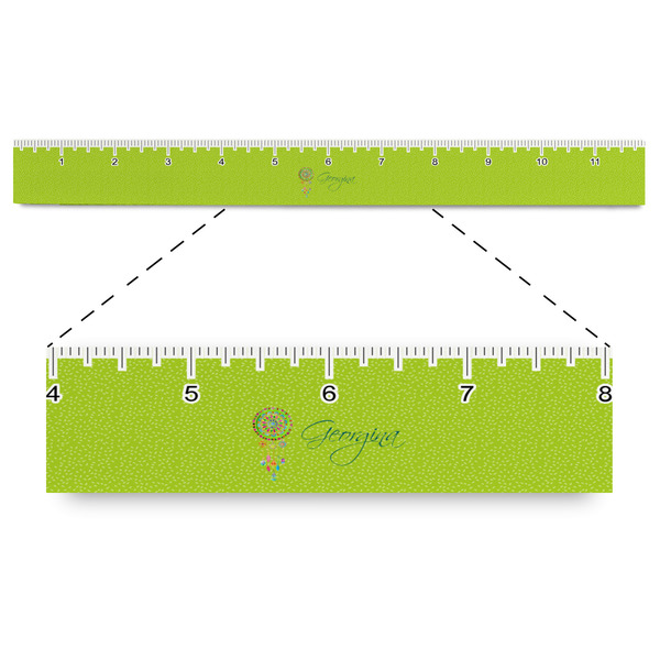 Custom Dreamcatcher Plastic Ruler - 12" (Personalized)