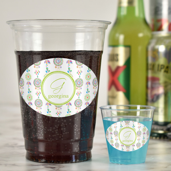 Dreamcatcher Plastic Shot Glasses - In Context