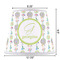 Dreamcatcher Poly Film Empire Lampshade - Dimensions