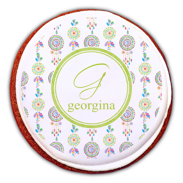 Dreamcatcher Printed Icing Circle - Large - On Cookie