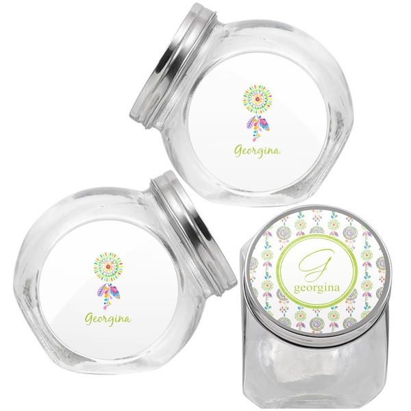 Dreamcatcher Puppy Treat Jar - Top Left Right