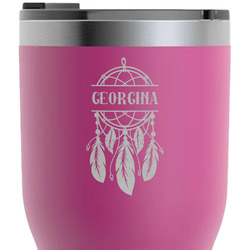 Dreamcatcher RTIC Tumbler - Magenta - Laser Engraved - Single-Sided (Personalized)