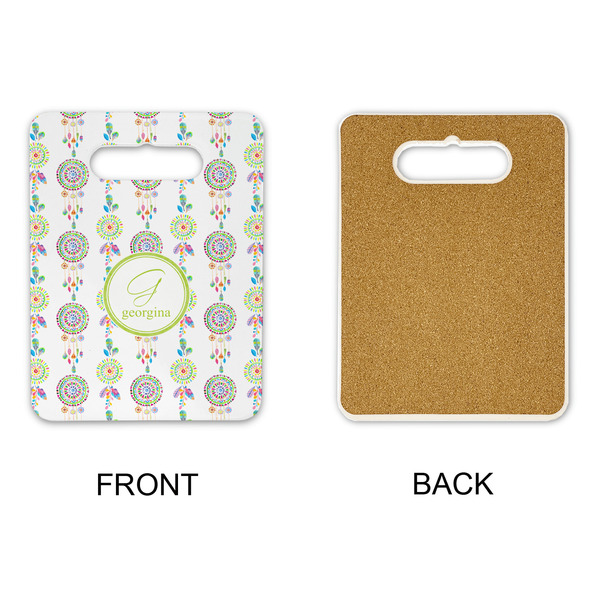 Dreamcatcher Rectangle Trivet with Handle - APPROVAL