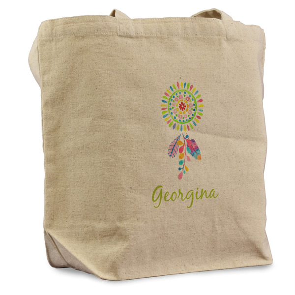 Custom Dreamcatcher Reusable Cotton Grocery Bag - Single (Personalized)