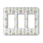 Dreamcatcher Rocker Style Light Switch Cover - Three Switch