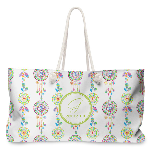 Custom Dreamcatcher Large Tote Bag with Rope Handles (Personalized)