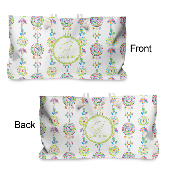 Dreamcatcher Large Rope Tote - From & Back View