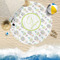 Dreamcatcher Round Beach Towel Lifestyle