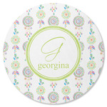 Dreamcatcher Round Rubber Backed Coaster (Personalized)