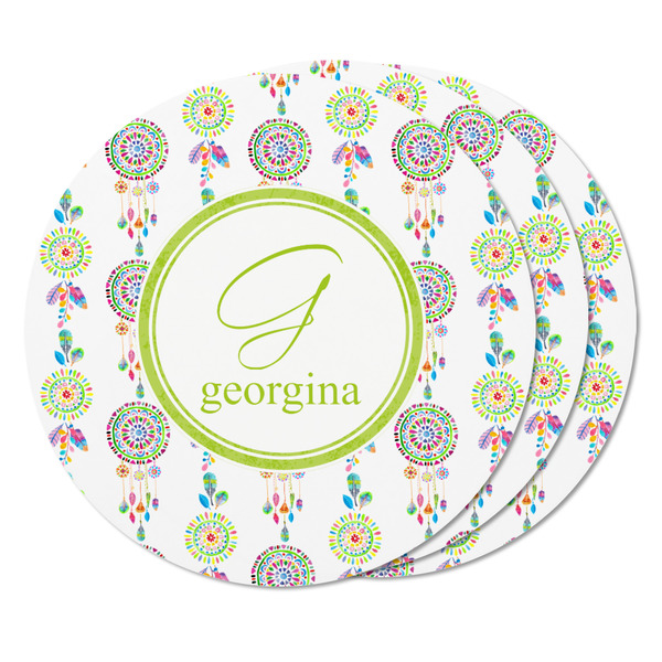 Dreamcatcher Round Fridge Magnet - THREE