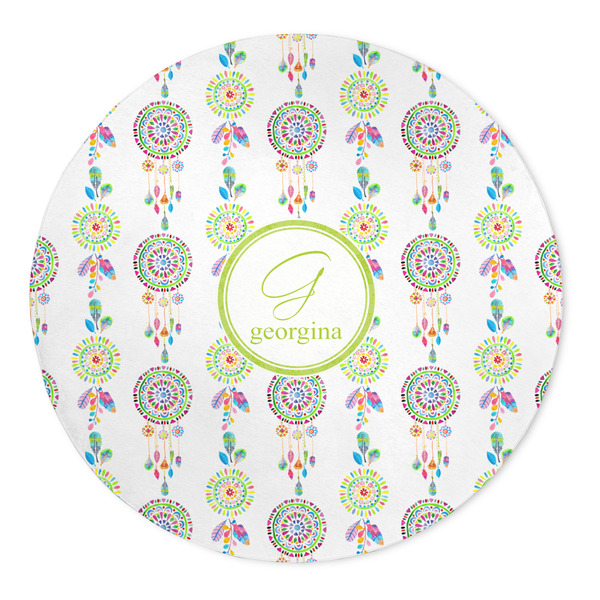 Custom Dreamcatcher 5' Round Indoor Area Rug (Personalized)