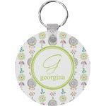 Dreamcatcher Round Plastic Keychain (Personalized)