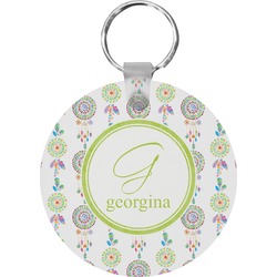 Dreamcatcher Round Plastic Keychain (Personalized)